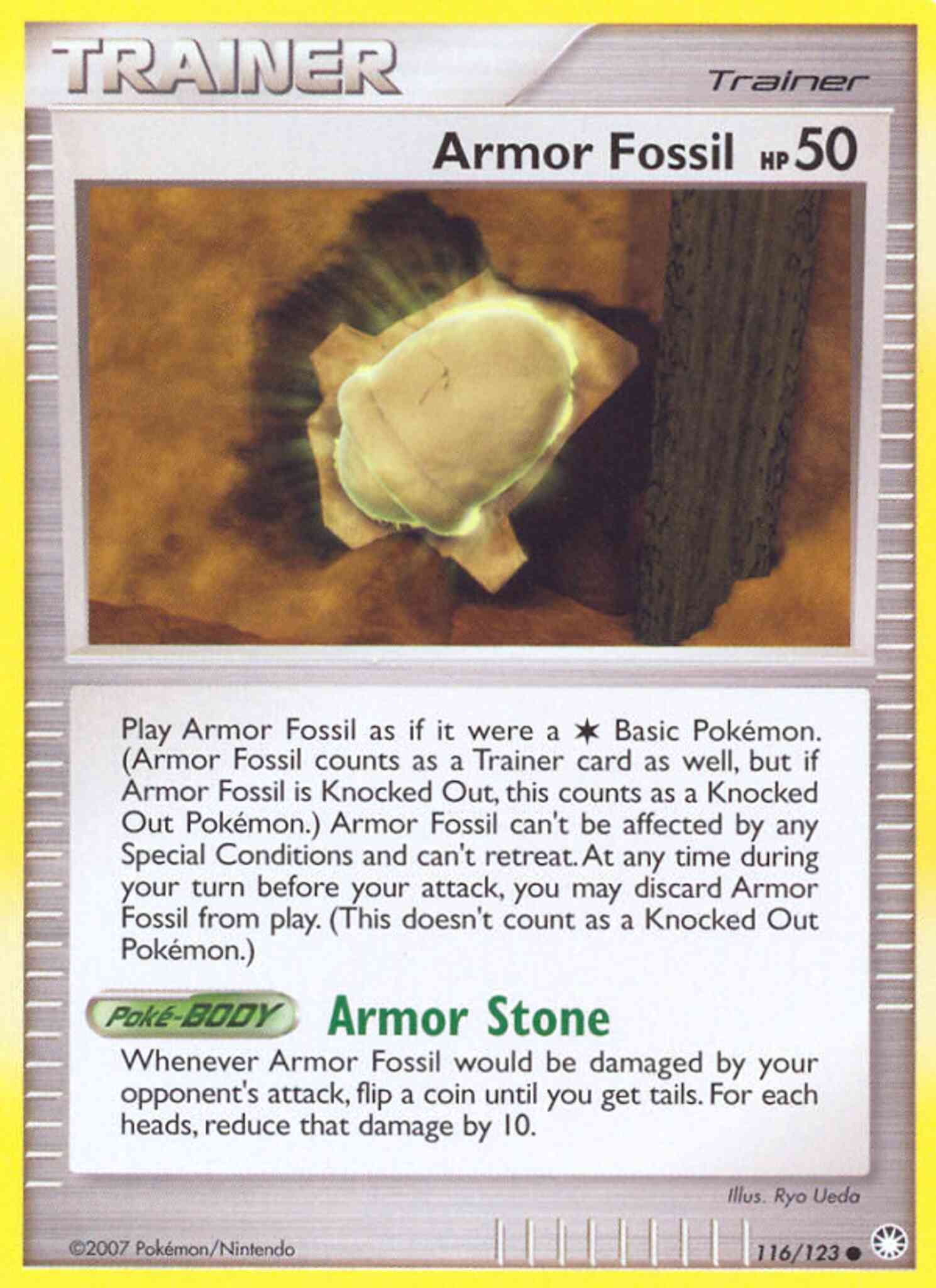 Common dp2-116 reverse – Pokémon Armor Fossil - 116/123 - Common [dp2-116] [Reverse Holo]