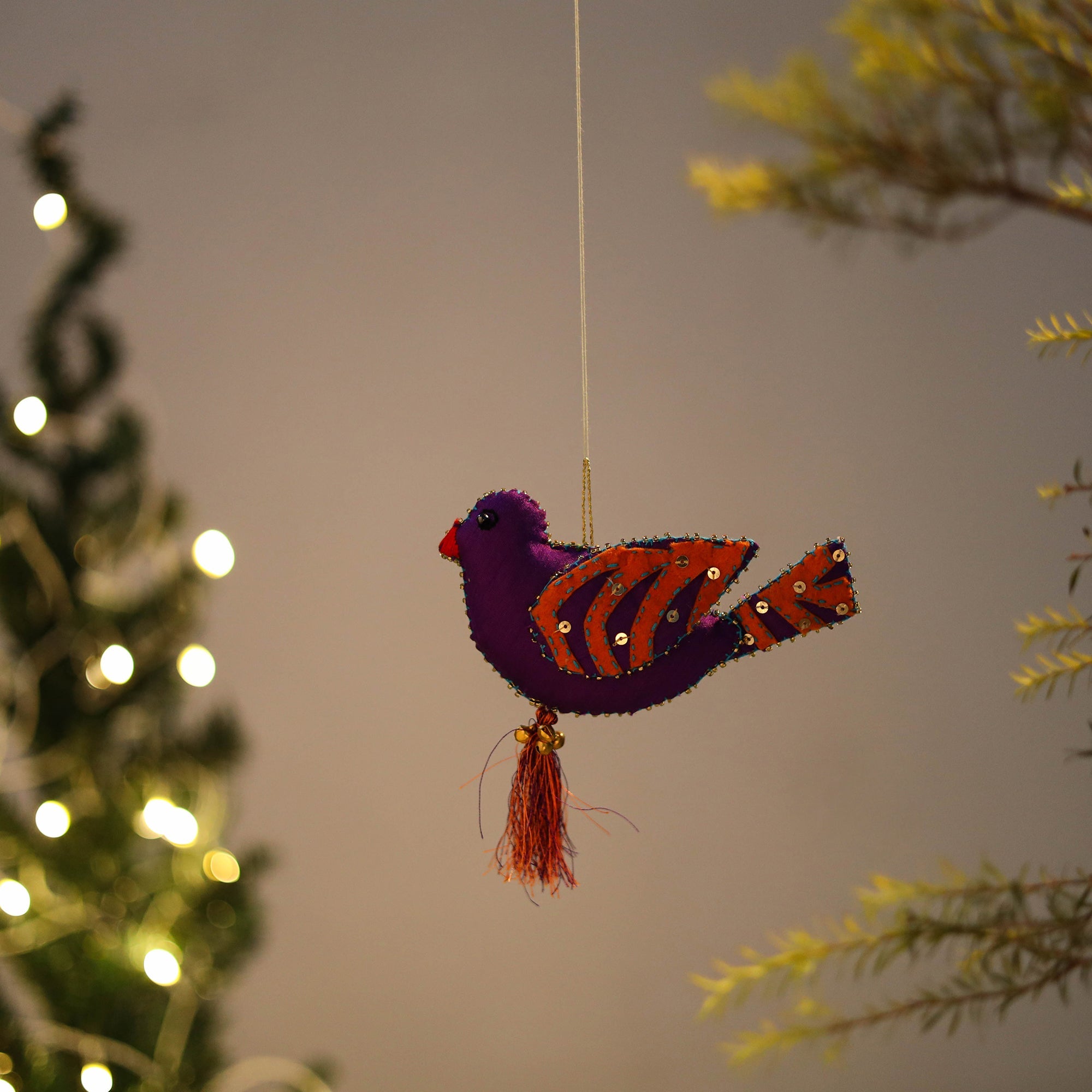 WITH LOVE BY KANIKA Bird Felt Ornament - Handmade Christmas Decor 15