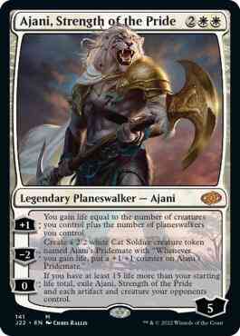 Pride 141 jumpstart – Magic Ajani, Strength of the Pride [141] [Jumpstart 2022] [Non-Foil]