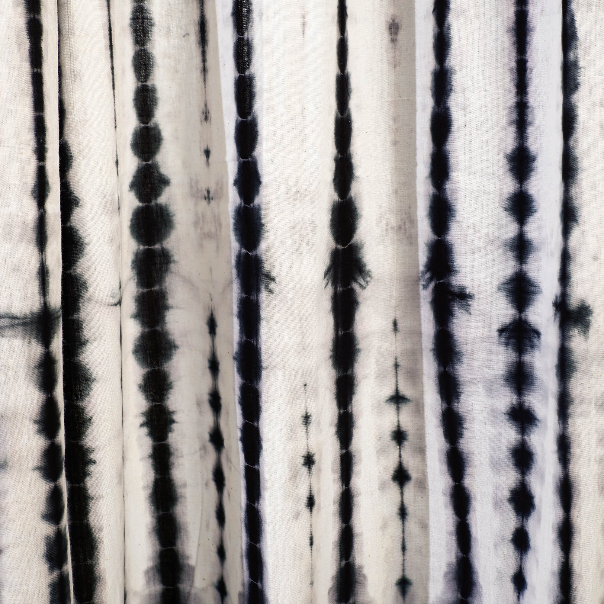 HAVELI CHRONICLES Black - Shibori Tie-Dye Cotton Door Curtain - Set of 2 (6.6 x 4 feet) - view 3
