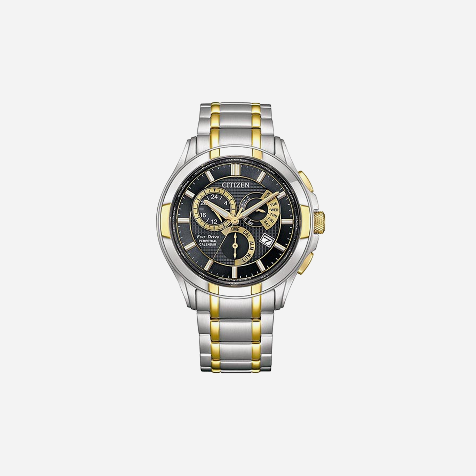 Citizen Eco-Drive Gents Watch Black Dial – Multi