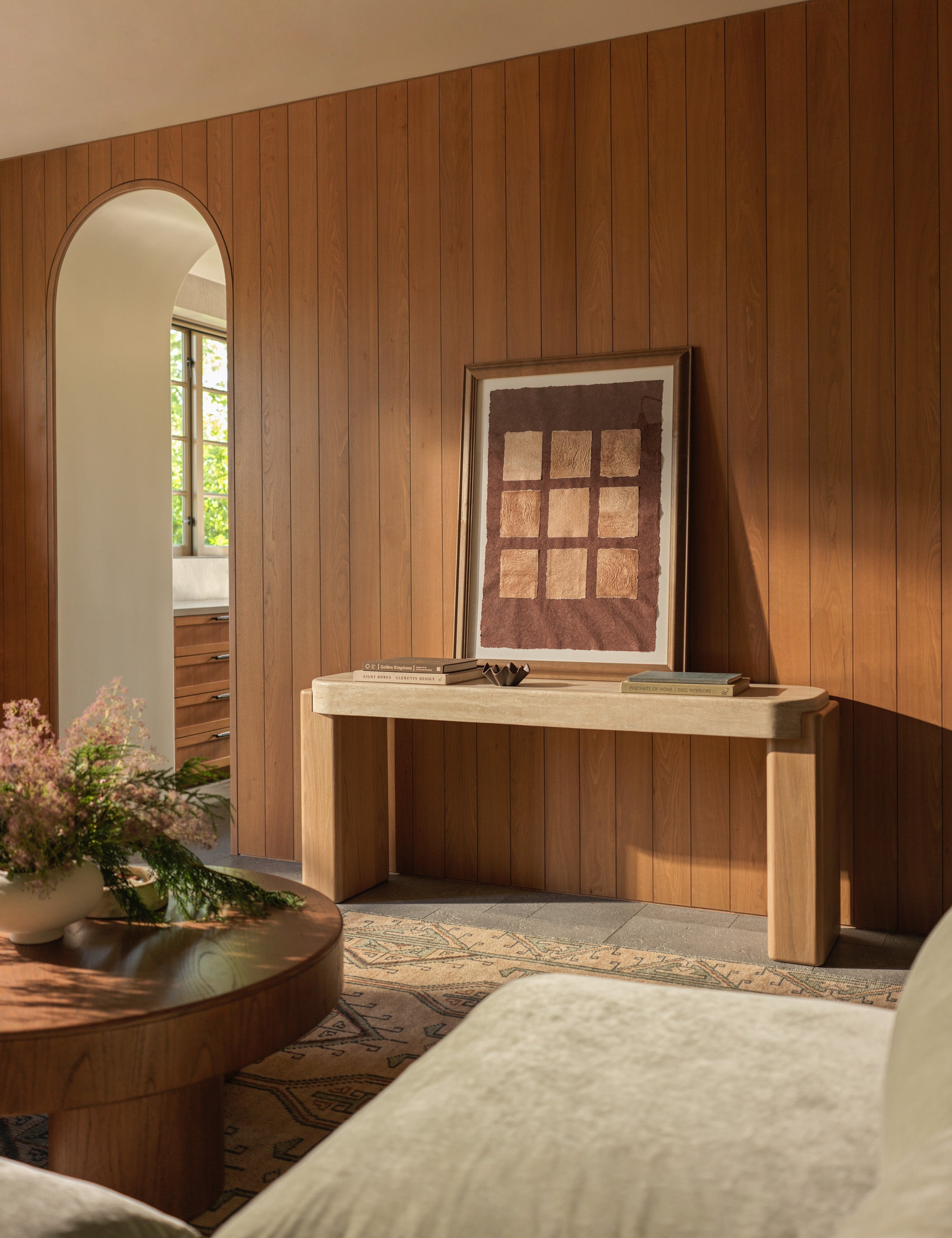 Lulu and Georgia Midora Console Table – Travertine - view 2