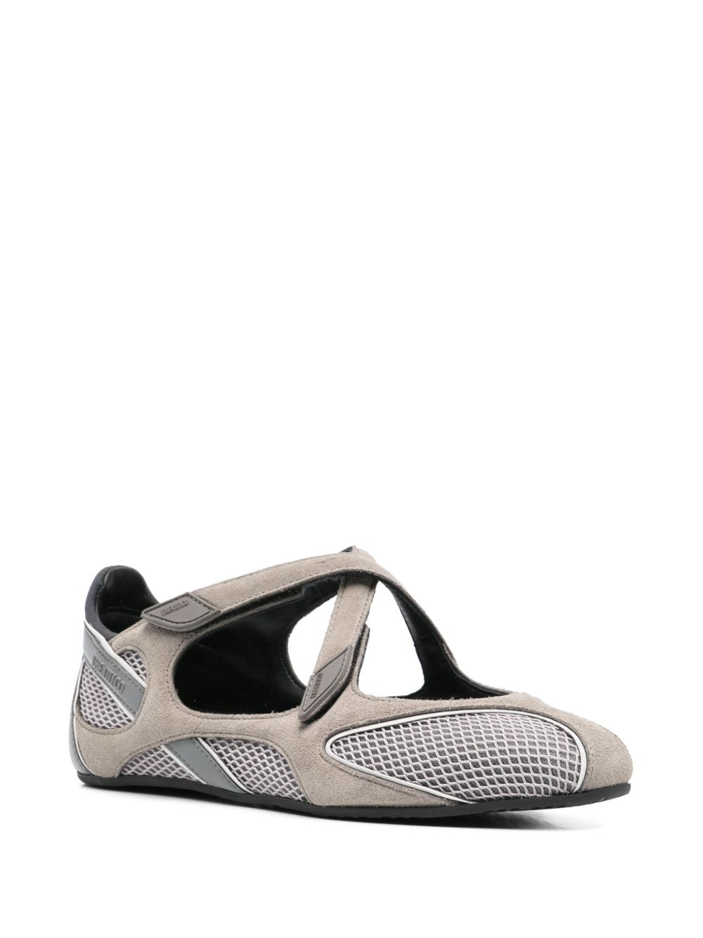 The Attico Touch-Strap Flats - view 3