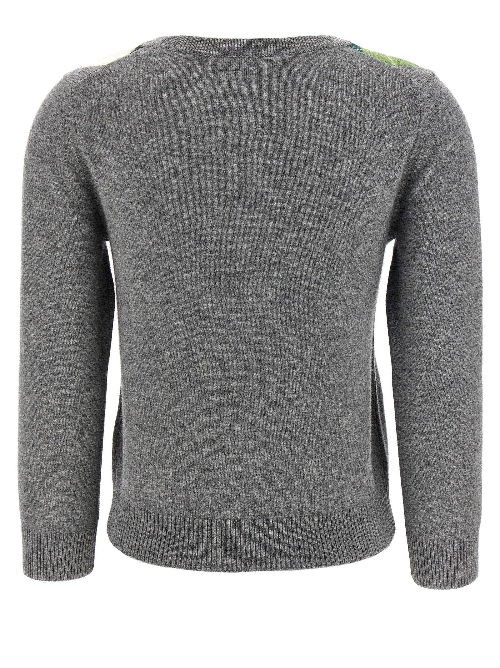 Ganni Grey Check Cardigan - view 2