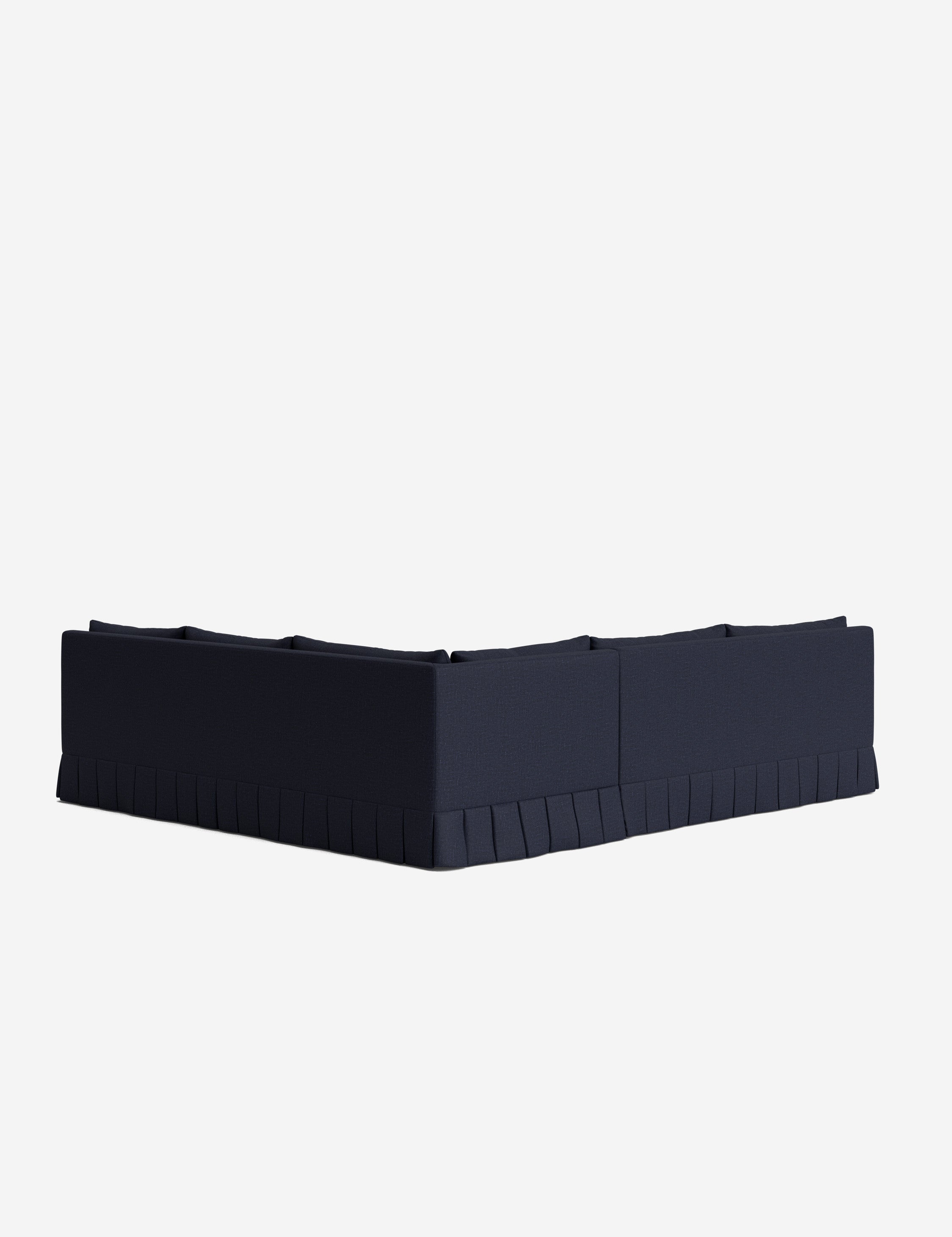 Lulu and Georgia Portola Luxe Depth Pleated Corner Sectional Sofa - view 180