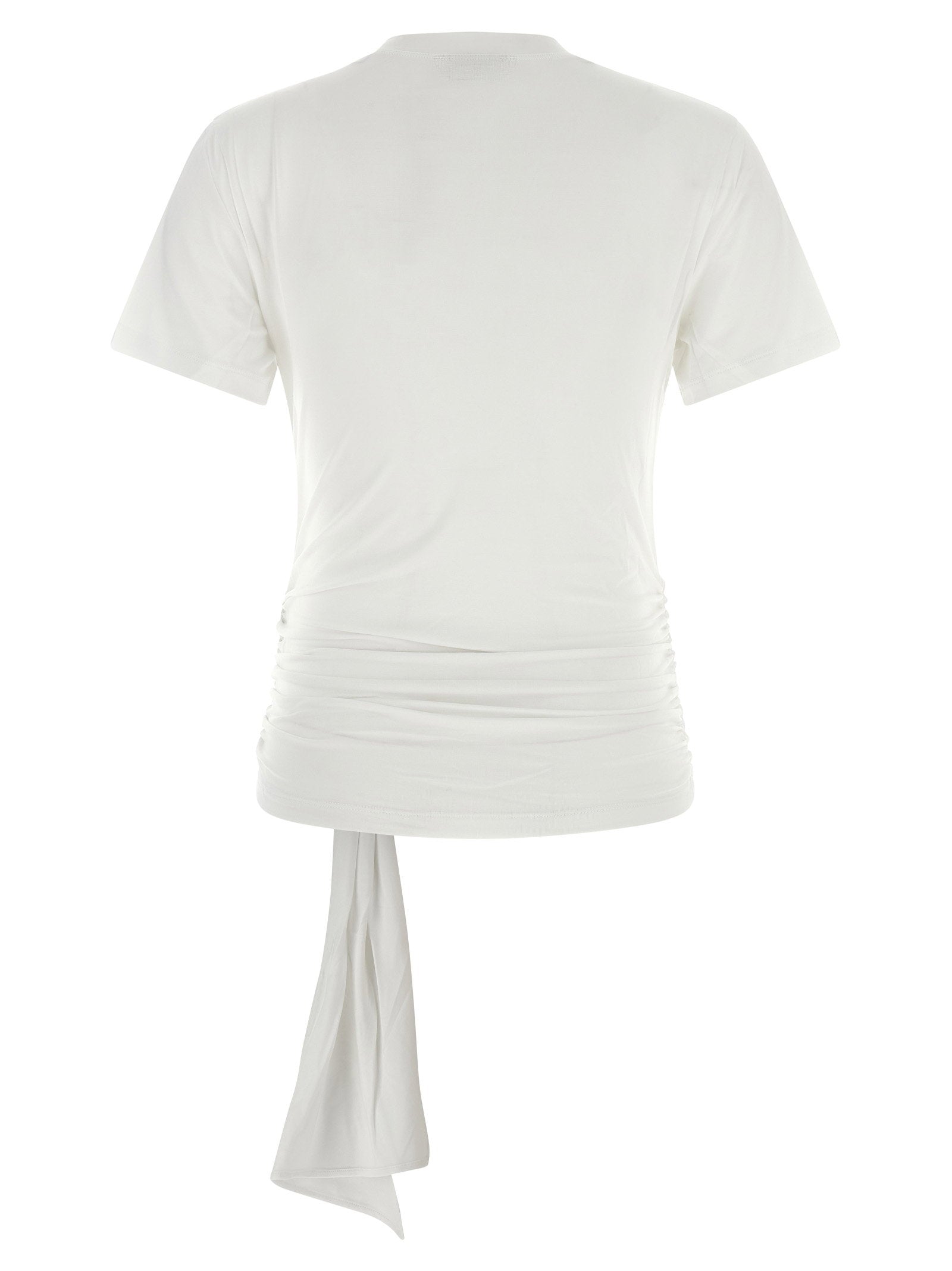 7 For All Mankind Draped Detail T-shirt – 97% lyocell 3% elastane - view 2
