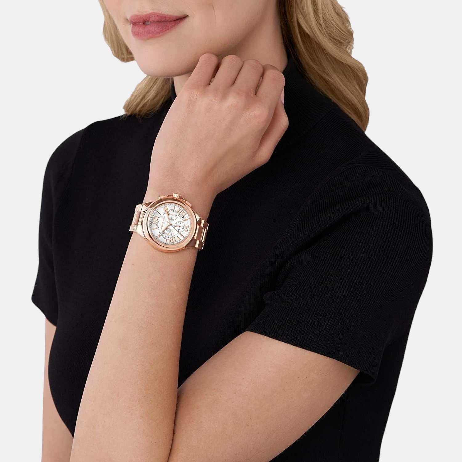 Michael Kors Camille Women Quartz Rose Gold Dial Chronograph Stainless Steel Watch MK7271 - view 4