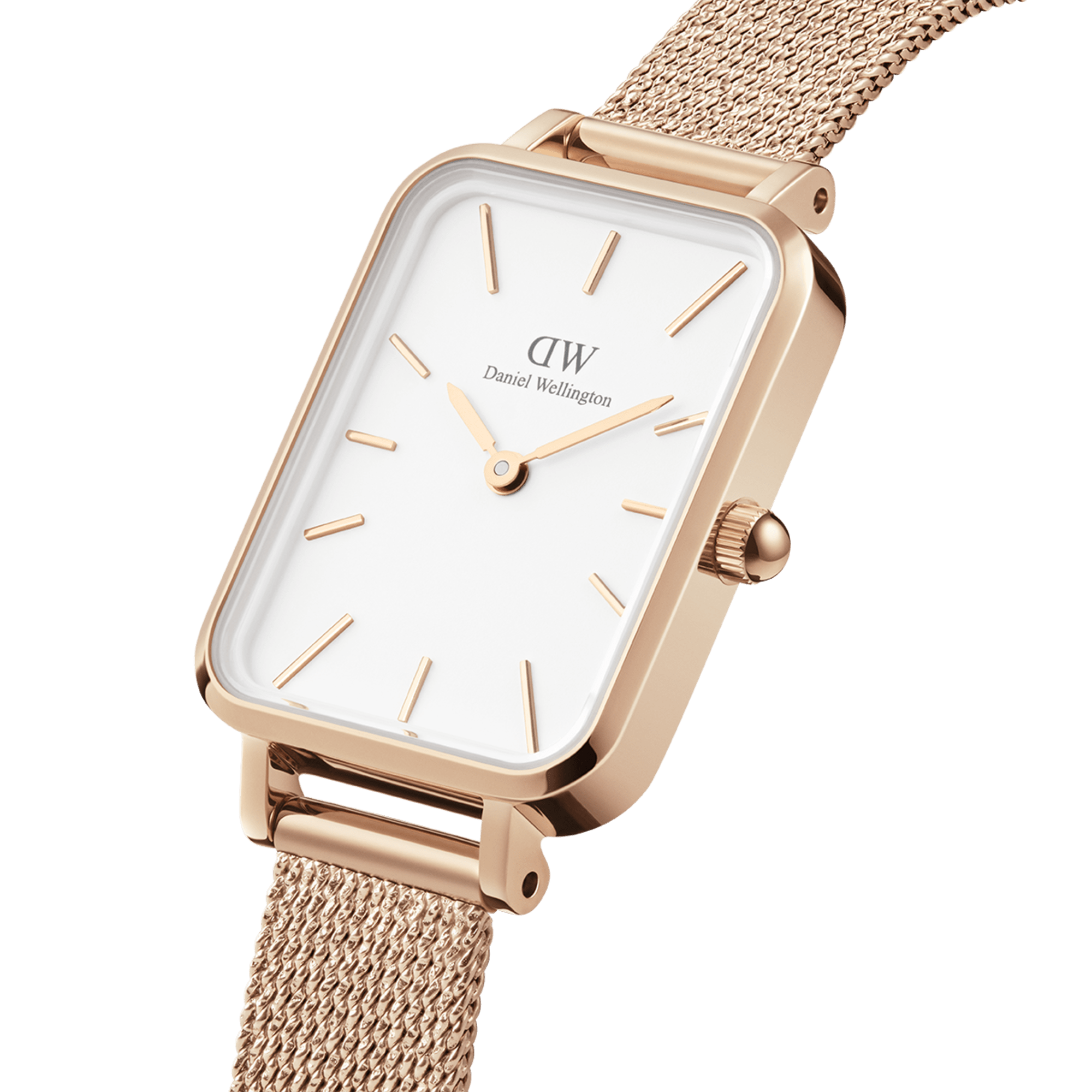 Daniel Wellington Quadro Pressed Melrose White & Rose Gold
