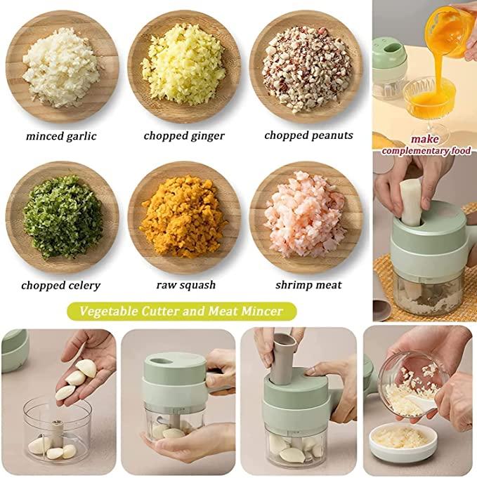Roposo Clout ABS Stainless Steel Large Quick & Powerful Manual Hand Held Vegetable/Fruit Chopper - view 6