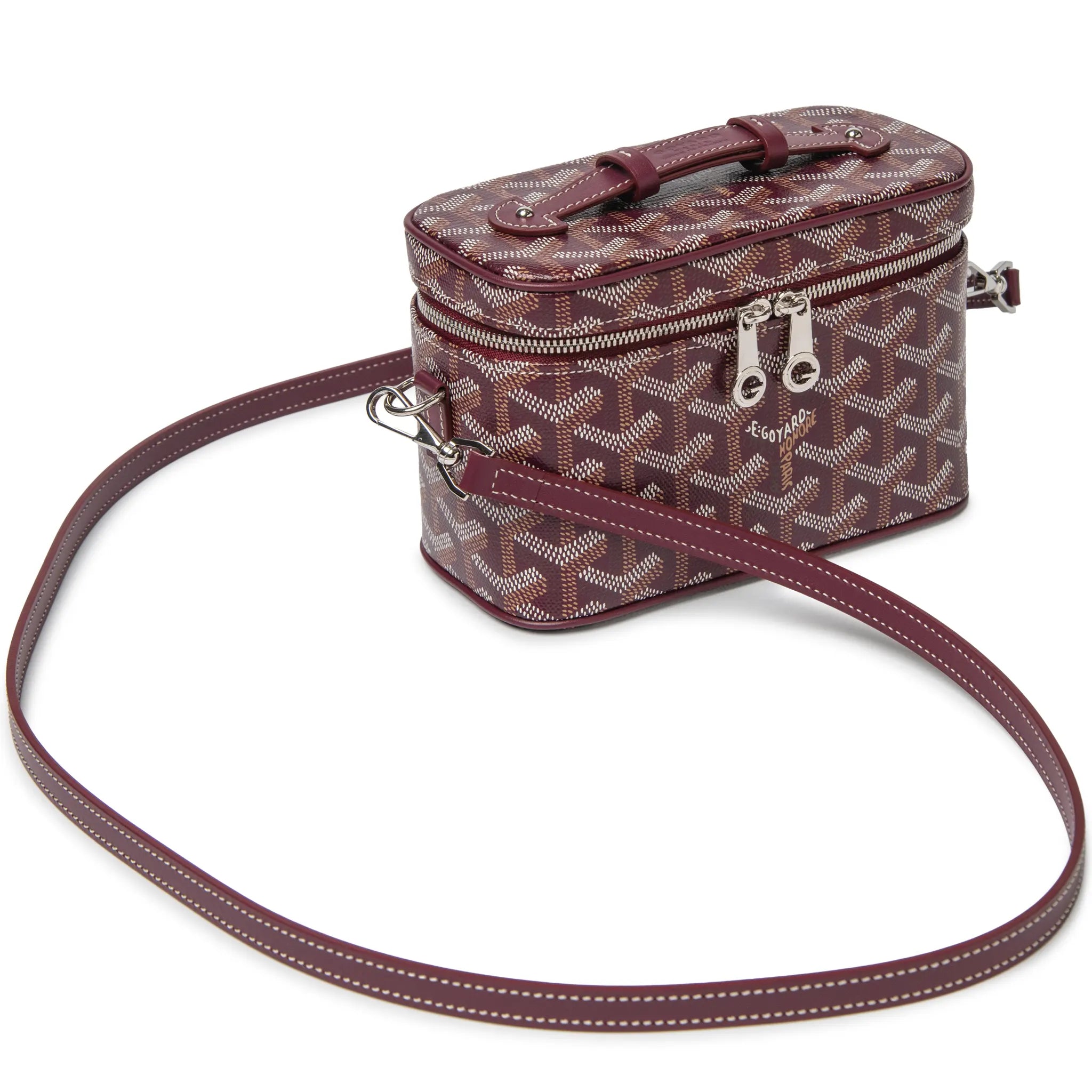 Goyard Muse Mini Burgundy Vanity Bag - view 8