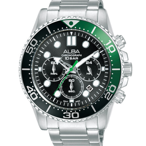 Alba Active Black Dial Men 45mm AT3J39X1