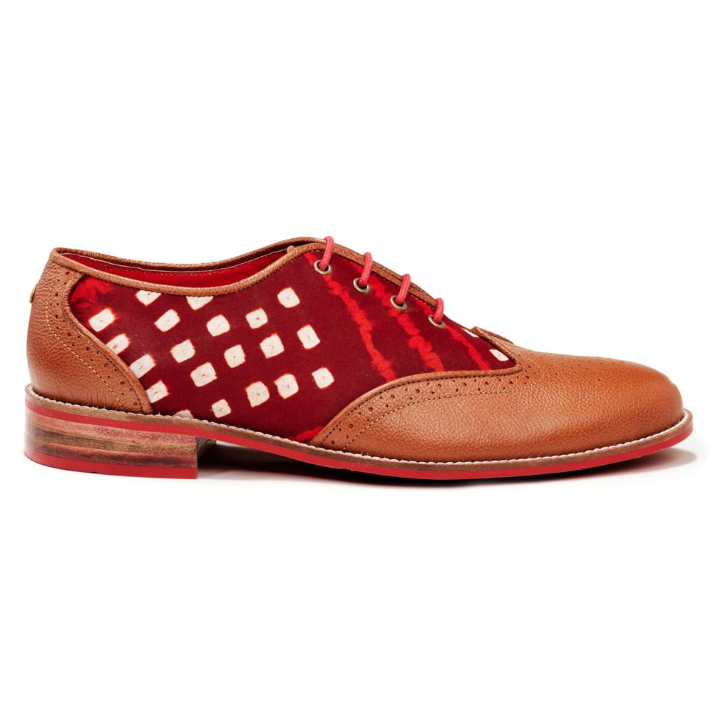 Banjaaran India Bandhni Brogue for Men – Tan (discontinued)