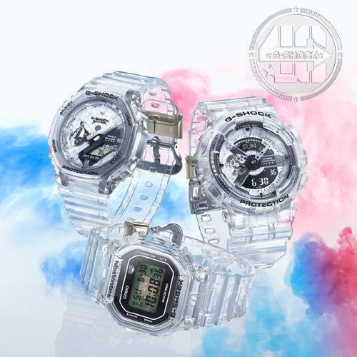 Casio G-Shock G-SHOCK 40th Anniversary CLEAR REMIX 5000 Series Transparent Dial Men 42.8mm G1438 DW-5040RX-7 - view 5