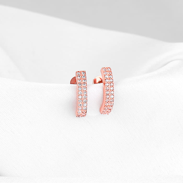 GIVA Jewellery Rose Gold Slender Set of Two - view 3
