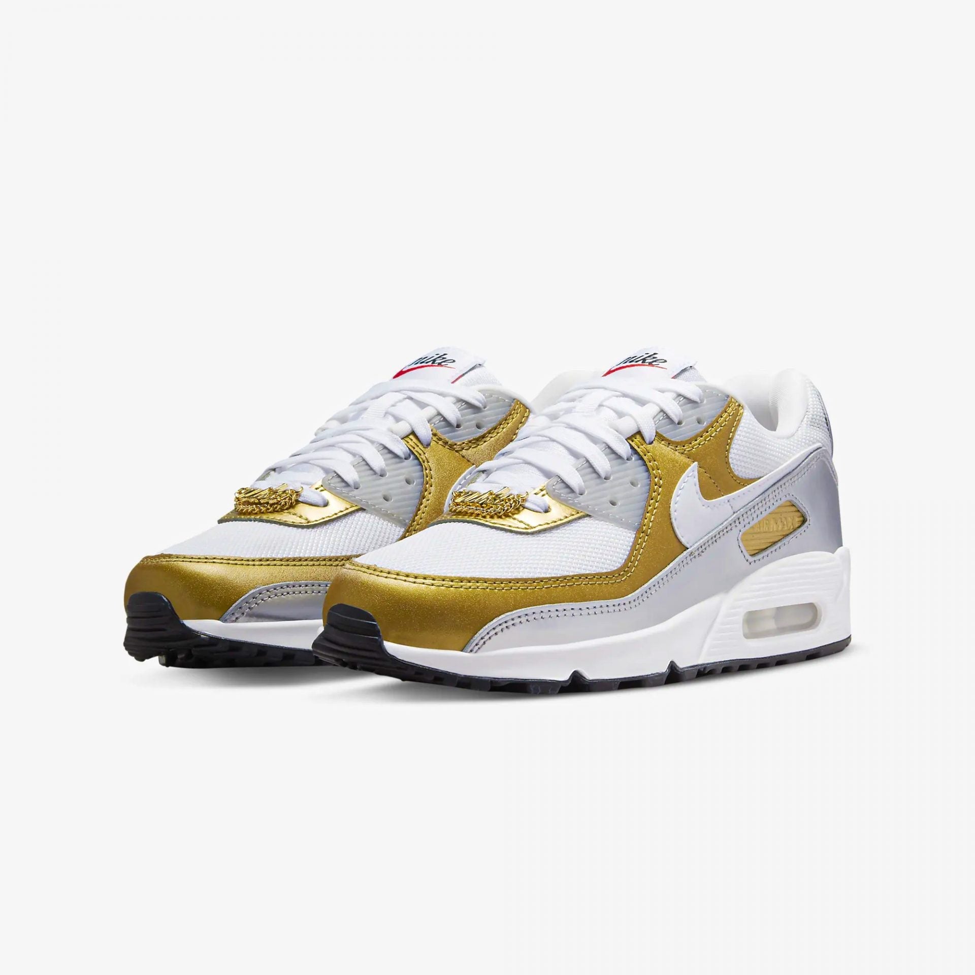 Nike | AIR MAX 90 SE { METALLIC GOLD / METALLIC SILVER