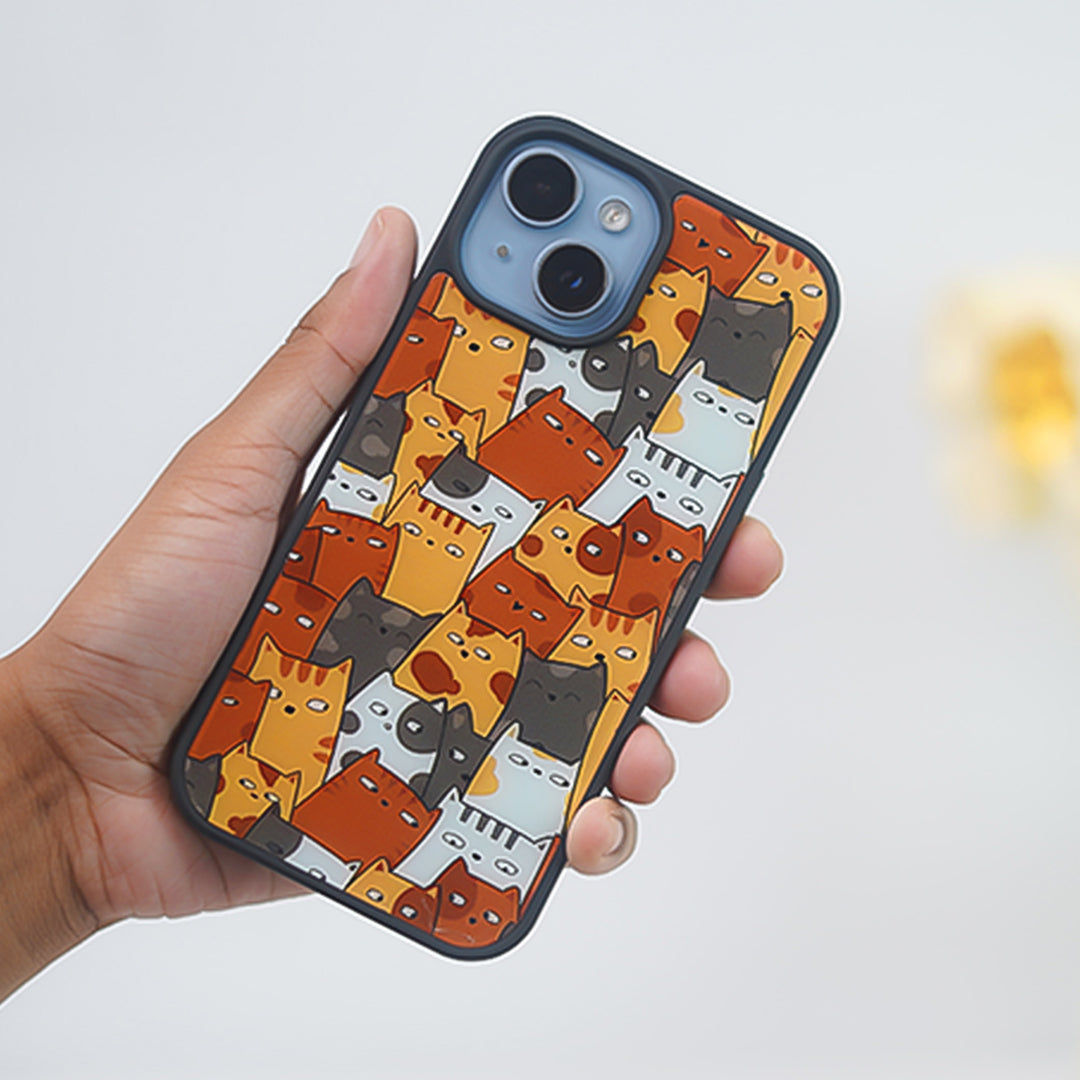 Peeperly Adorable Cute Cat Cluster Case – No Color - view 3