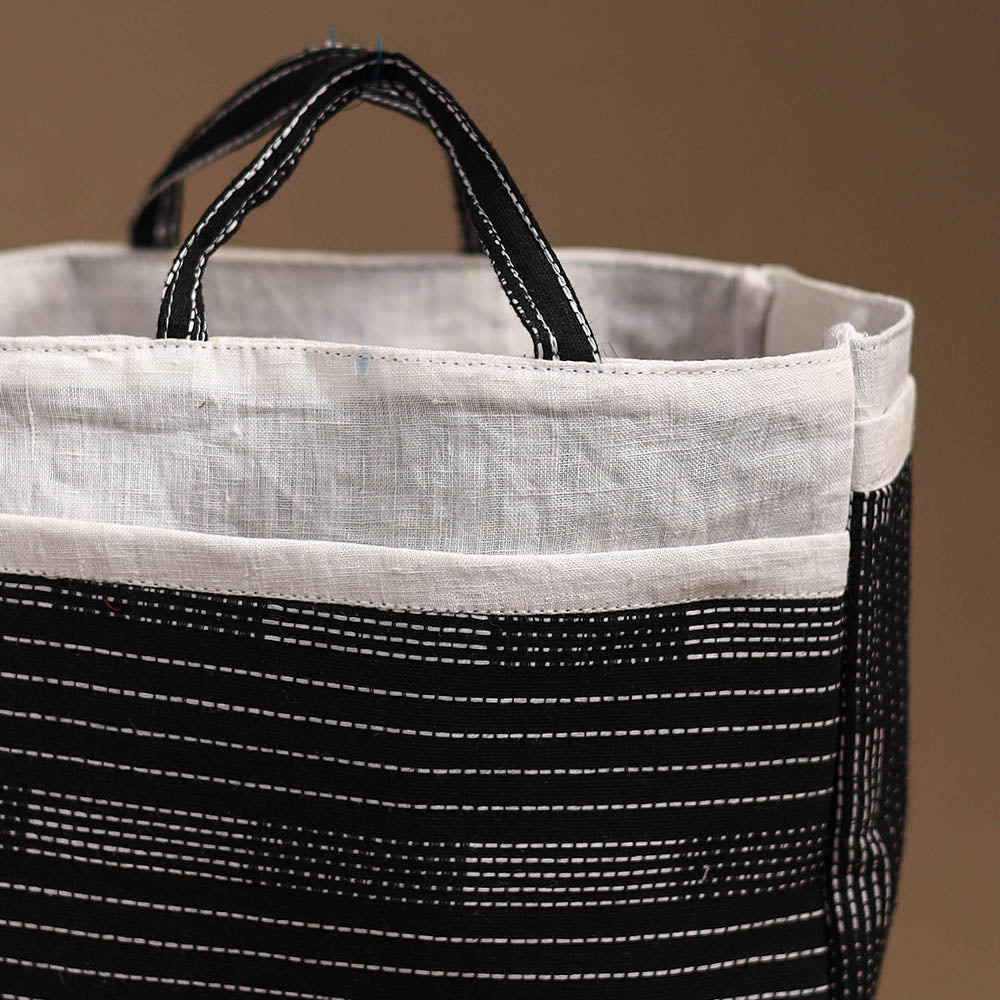 NOORI BAZAR Black - Handmade Cotton Multipurpose Cosmetic/Toiletry Bag 04 - view 3