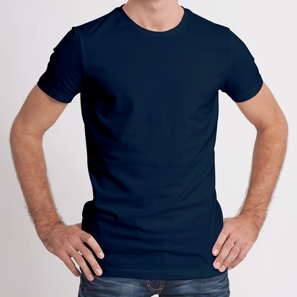 BlackTree Pack of 4 Half Sleeves T-Shirts for Men 180 GSM (Mustard,Maroon,Navy Blue and Black) - view 4