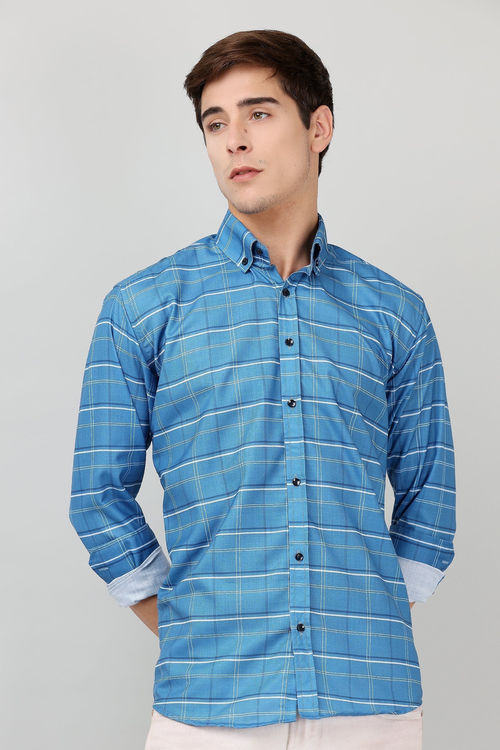 BlackTree Darnandstitch High Quality Printed Checkered Shirt - view 6