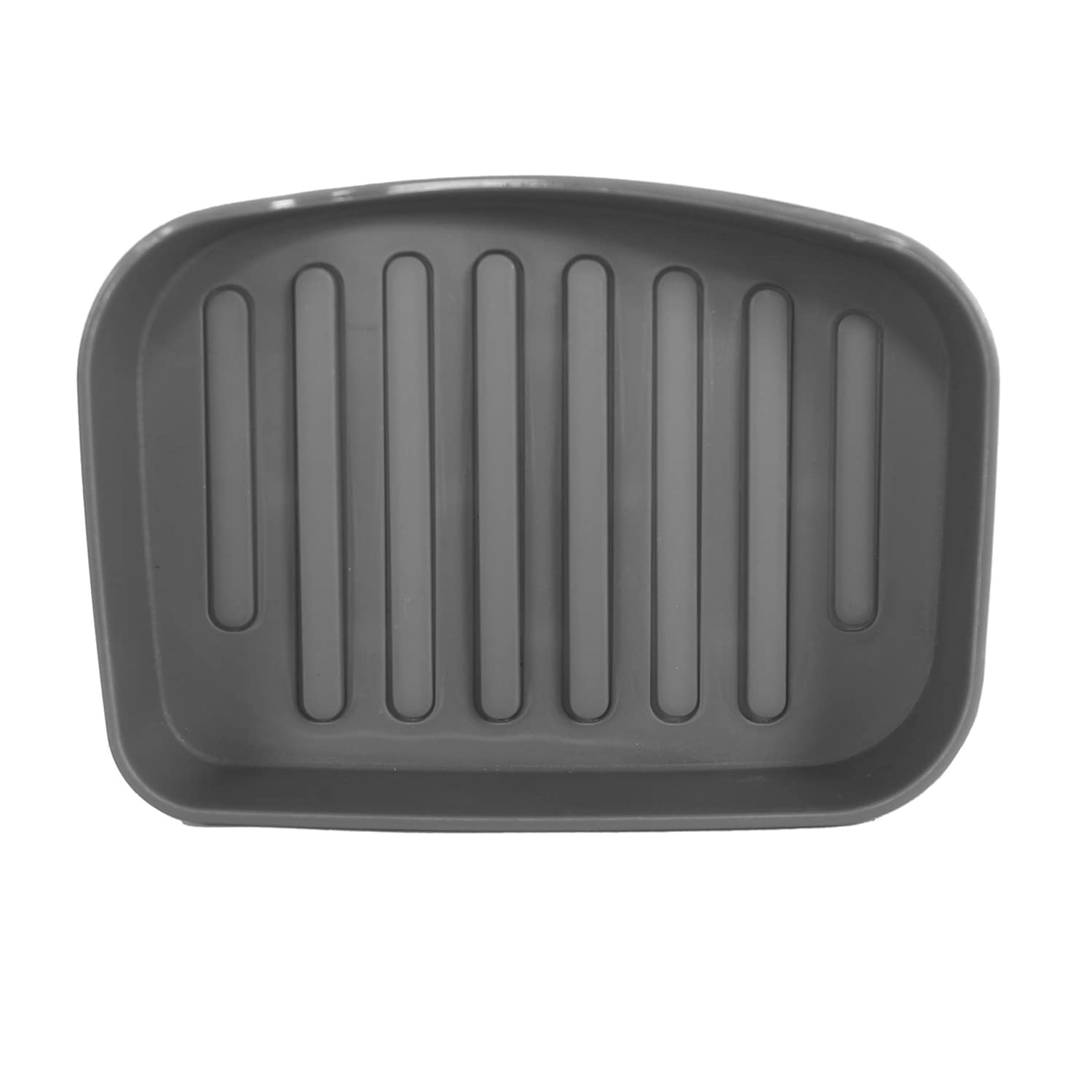 Heart Home Sink Soap Holder|Portable Plastic Double Desk Self Draining Soap Stand|Soap Holder for Kitchen Bathroom,Wash Basin|Pack of 3 (Gray) - view 4