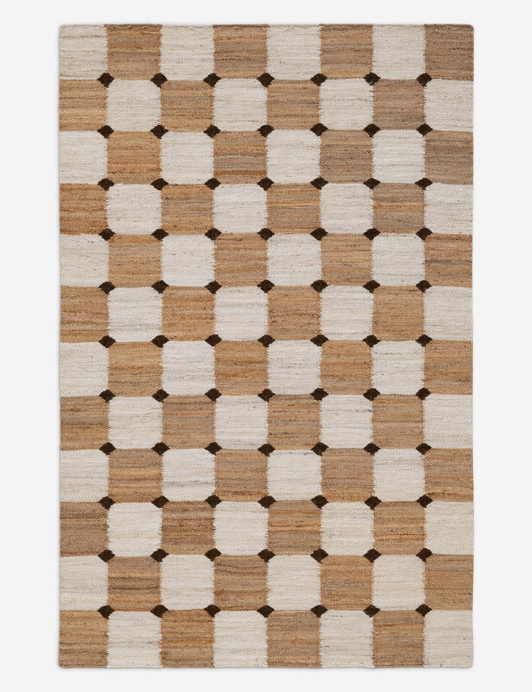 Lulu and Georgia Rovato Flatweave Jute Rug – Natural and Ivory