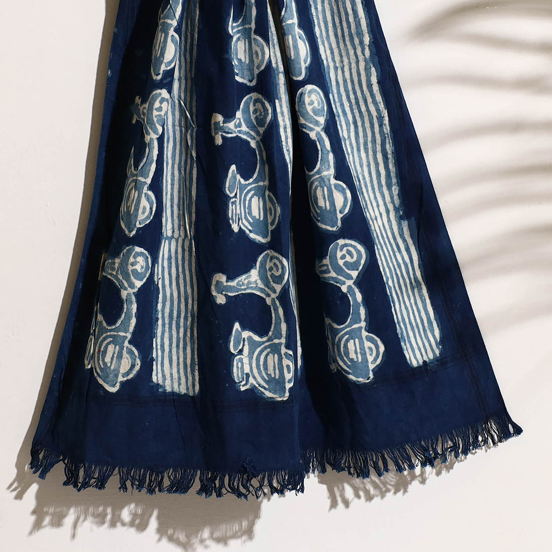 BINDAAS UNLIMITED Blue - Bindaas Block Printed Handloom Cotton Towel - view 2