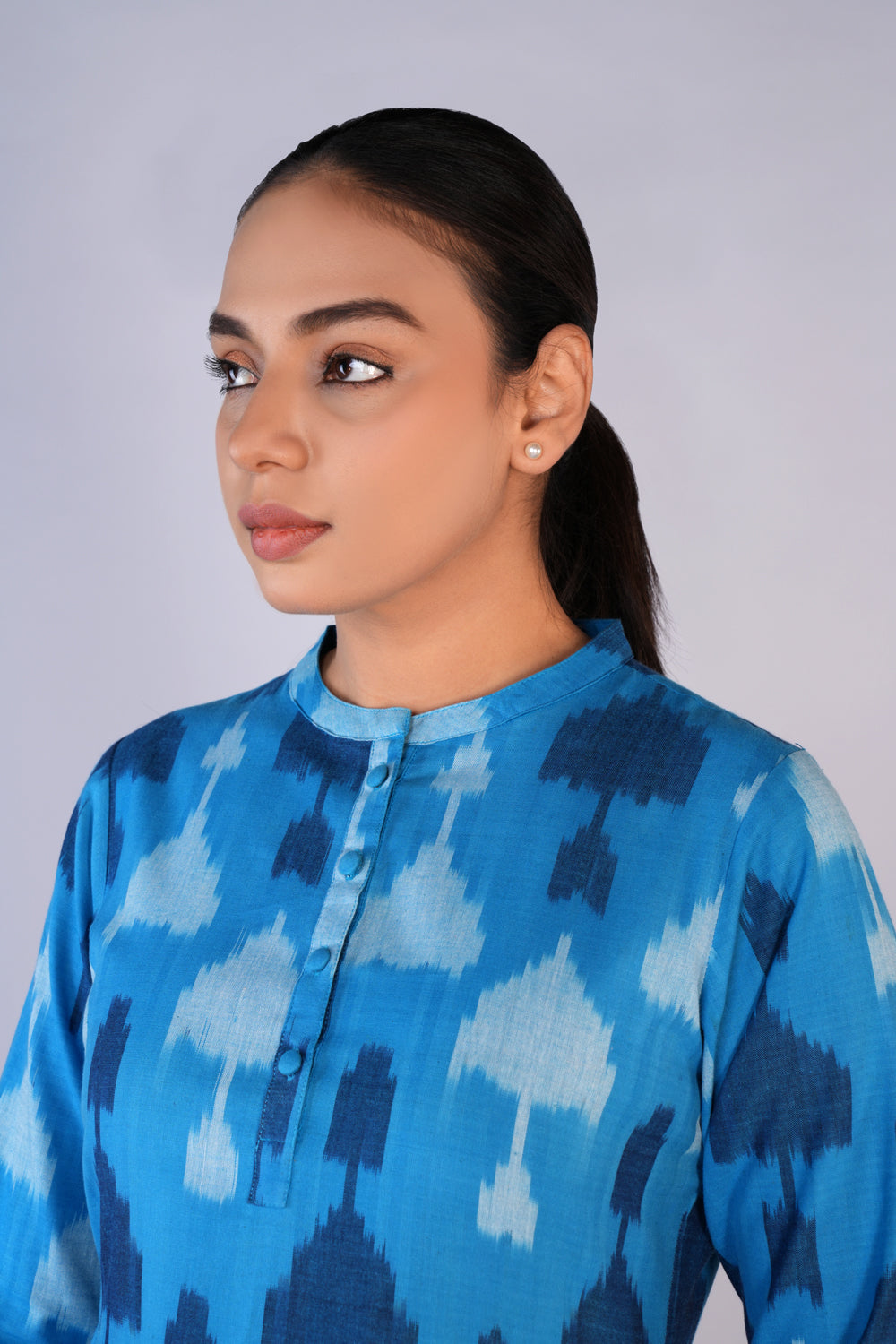 Kalanjali Ethnics Handwoven cotton Pochampally Ikat dress - view 6