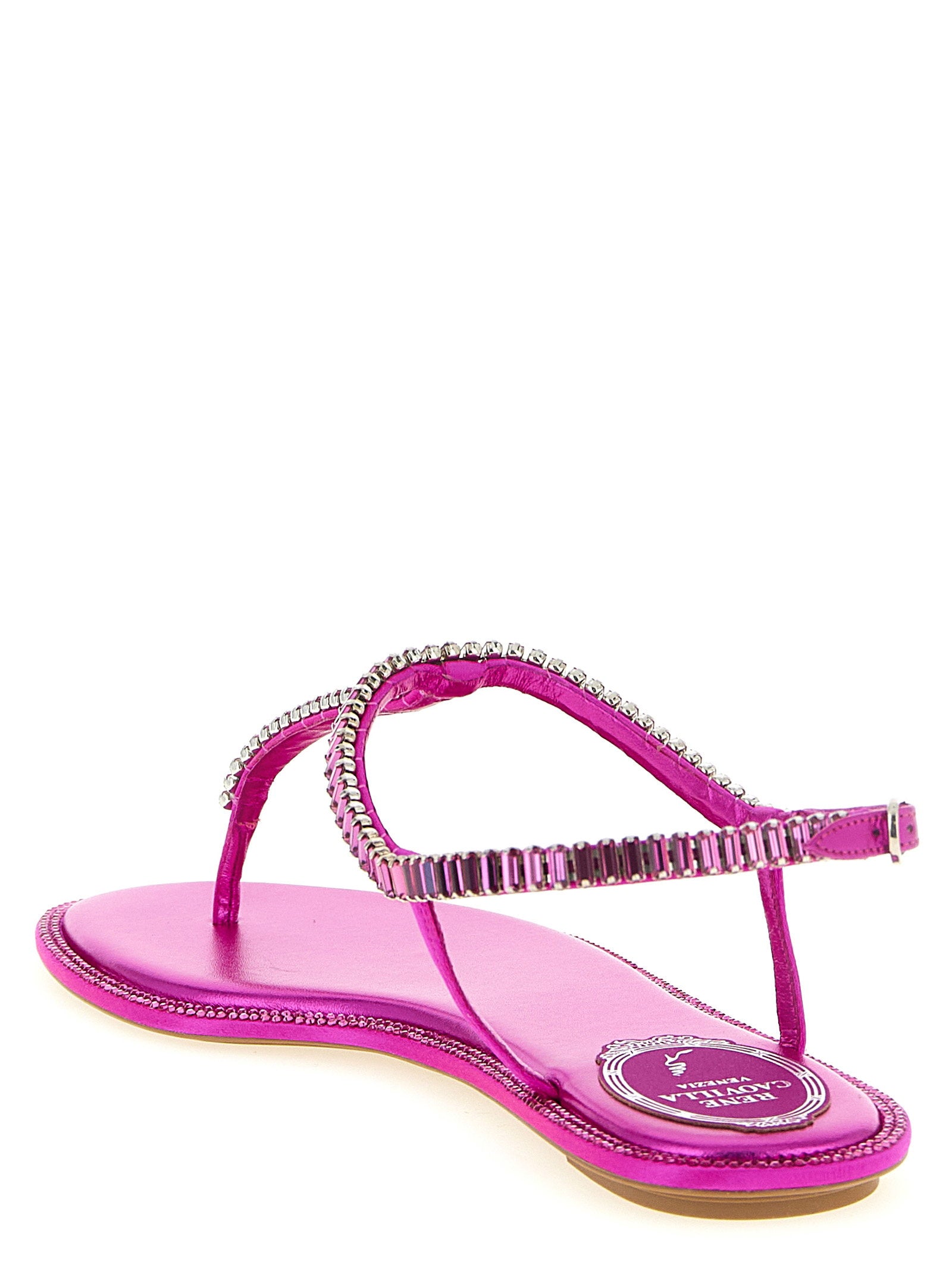 René Caovilla Diana Sandals – 68% viscose, 32% silk - view 3