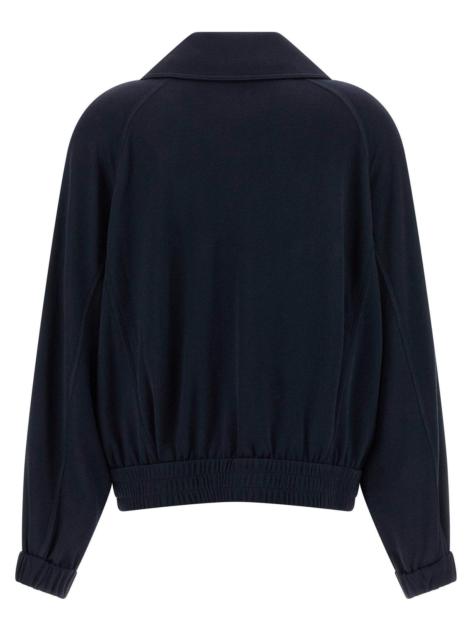 Brunello Cucinelli Shiny Zipper Pull Sweatshirt - view 2