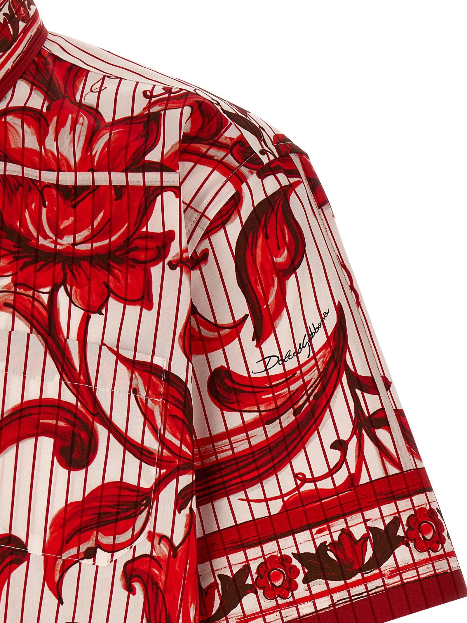 Dolce & Gabbana Maiolica Shirt – 100% cotton - view 4