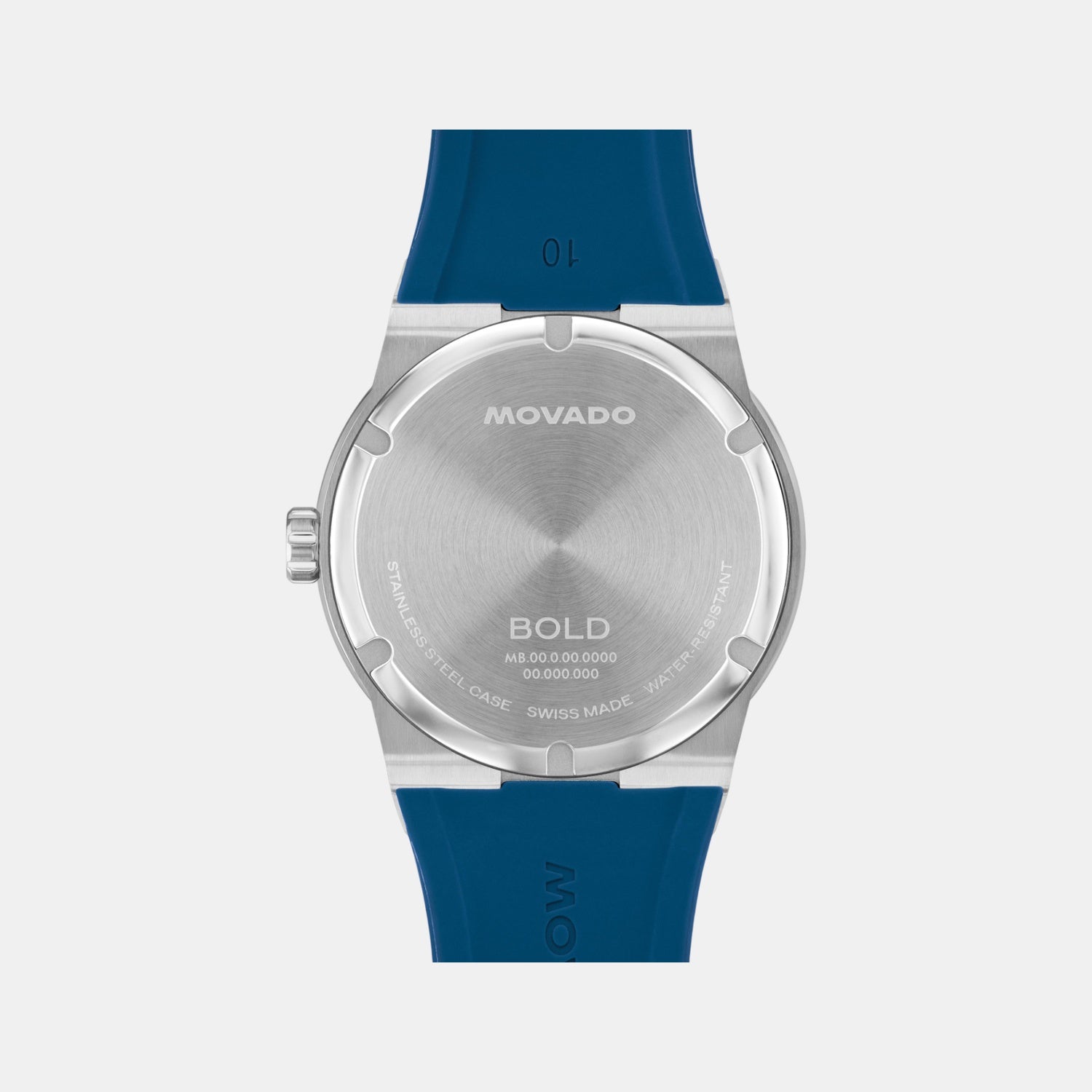 Movado Bold Men Quartz Blue Dial Analog Silicone Watch 3601193 - view 3
