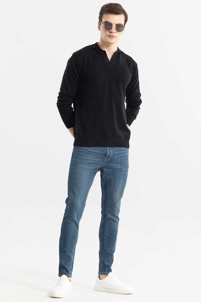 SNITCH EliteEdge Black Full Sleeve Polo - view 3