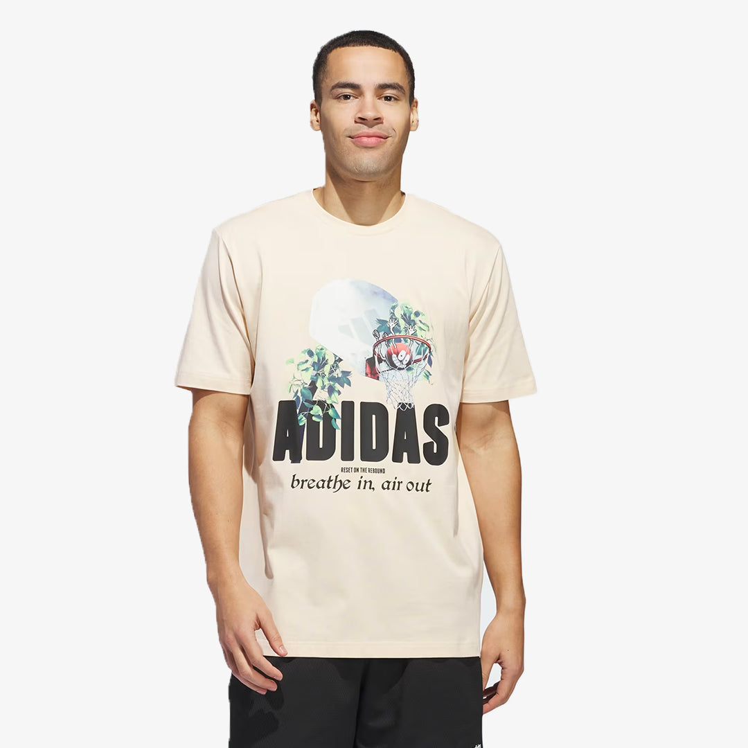 Adidas | LIL STRIPE PHOTOREAL GRAPHIC TEE { CRYSTAL SAND