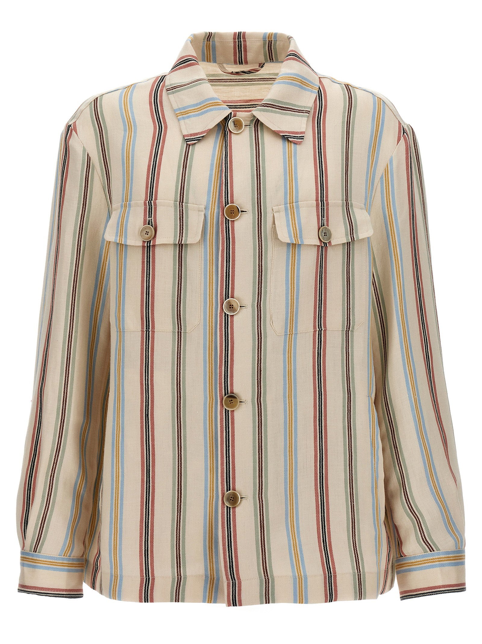 Etro Striped Overshirt – 100% linen