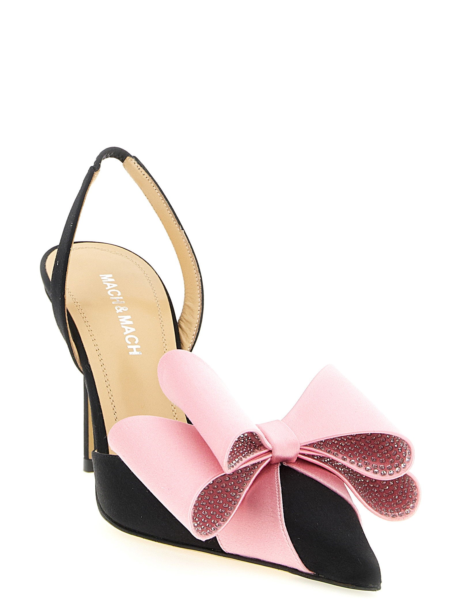 Mach & Mach Le Cadeau Slingback – 100% satin - view 2