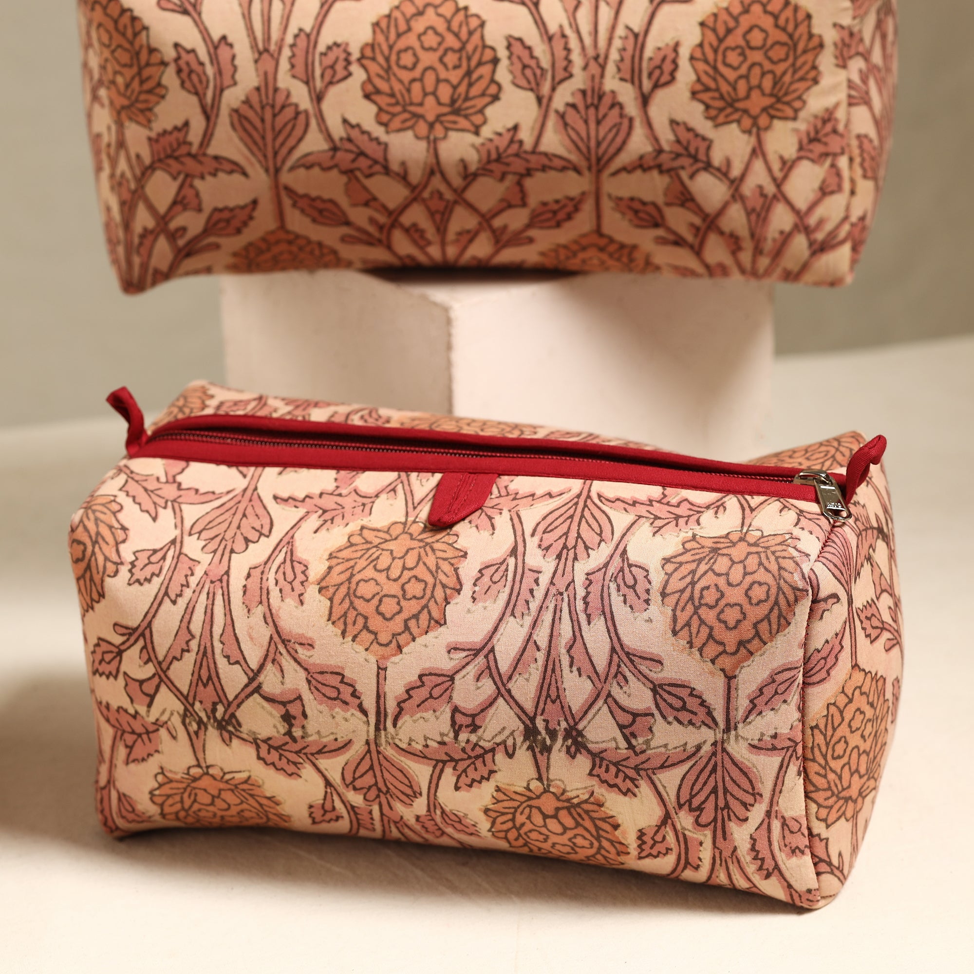 ITOKRI CRAFTS INITIATIVE Brown - Handmade Cotton Toiletry Bags (Set of 3) 106 - view 3