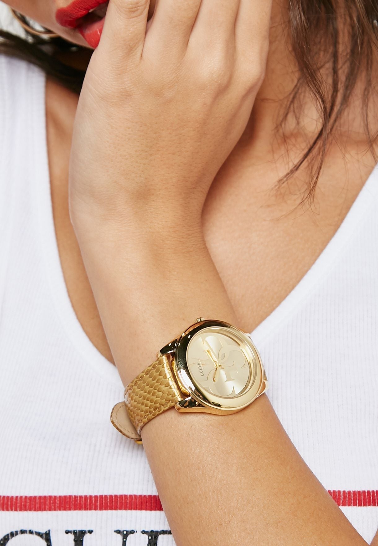Guess G-Twist Gold Dial Women 40mm – Yellow Gold - view 2