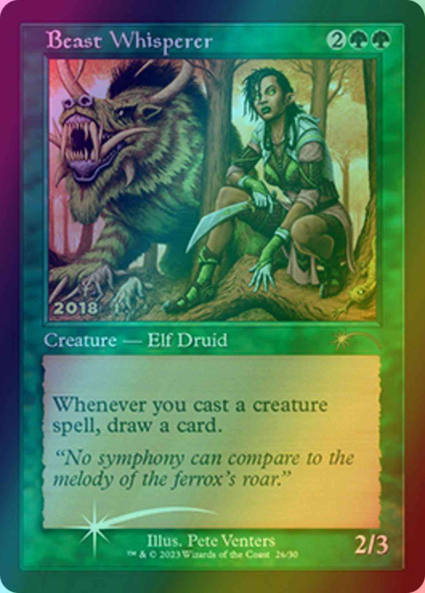 Beast whisperer 26 – Magic Beast Whisperer [26] [Retro Frame] [30th Anniversary Promos] [Foil]
