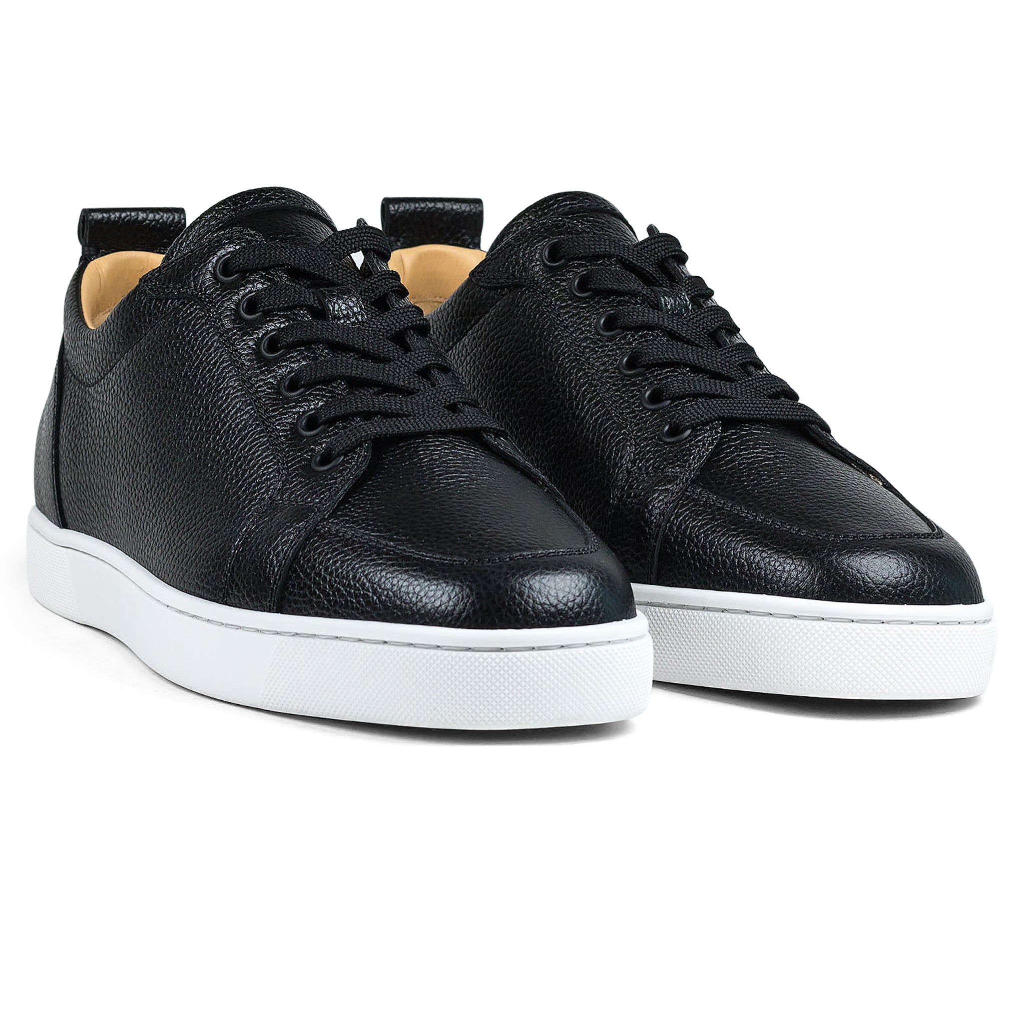 Christian Louboutin Rantulow Flat Grain Black Sneaker - view 2