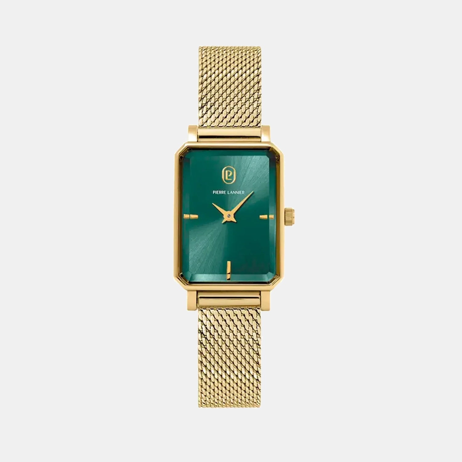 Pierre Lannier Ariane Women Quartz Green Dial Analog Mesh Watch 006L572