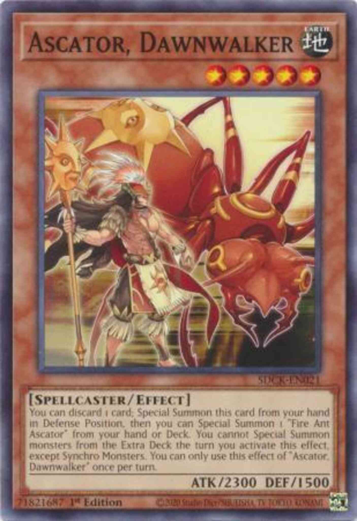 Ascator dawnwalker – Yu-Gi-Oh! Ascator, Dawnwalker - SDCK-EN021 - Common - 1st Edition