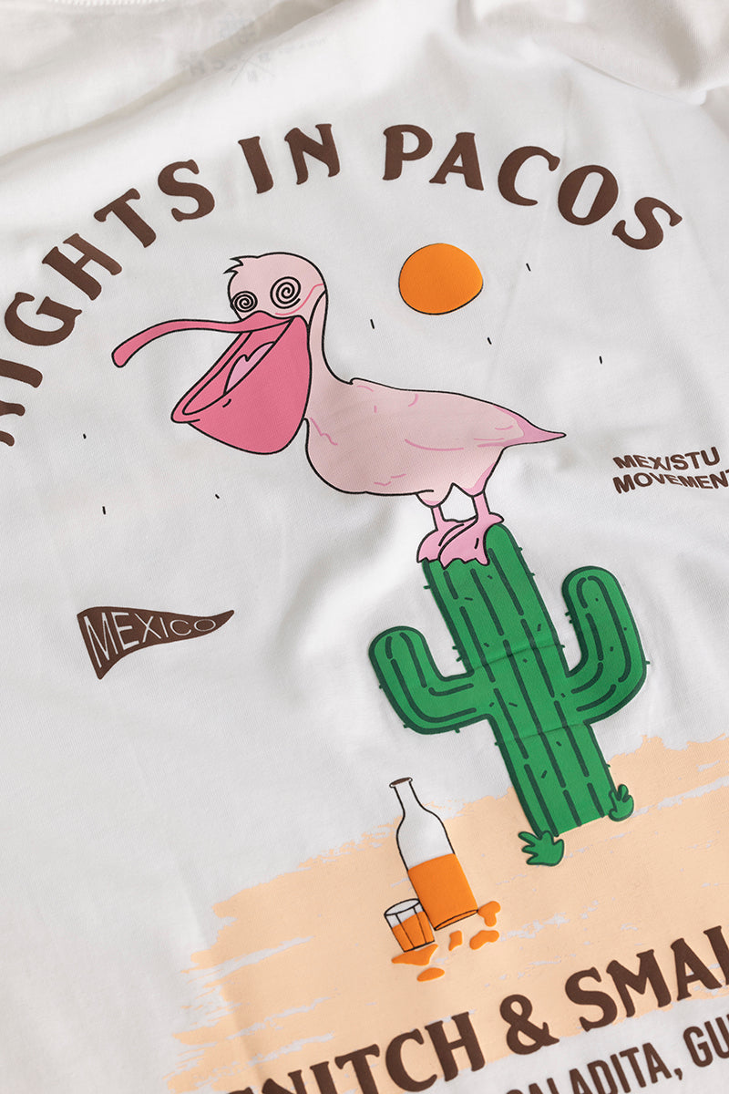 SNITCH Nights In Pacos White Oversized T-Shirt - view 9
