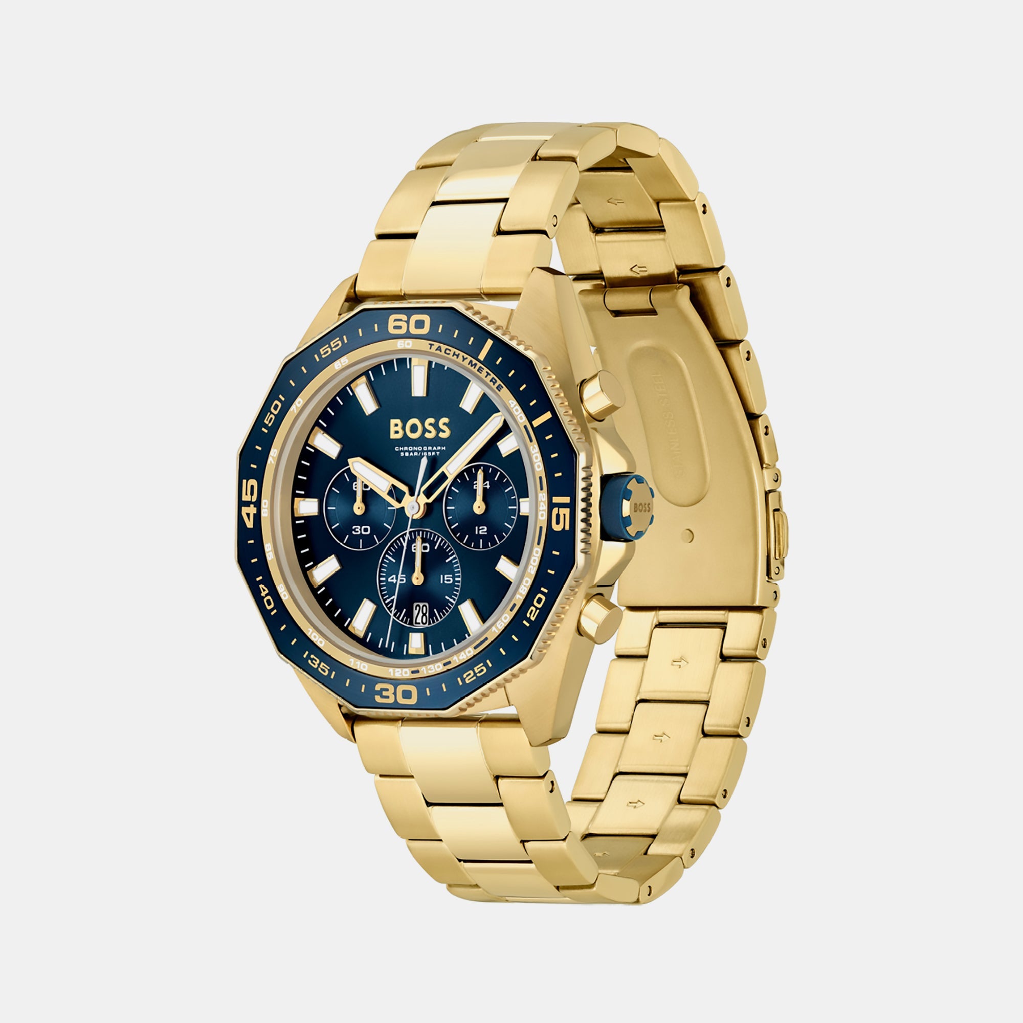 Boss Energy Men Quartz Blue Dial Chronograph Stainless Steel Watch 1513973 - view 2