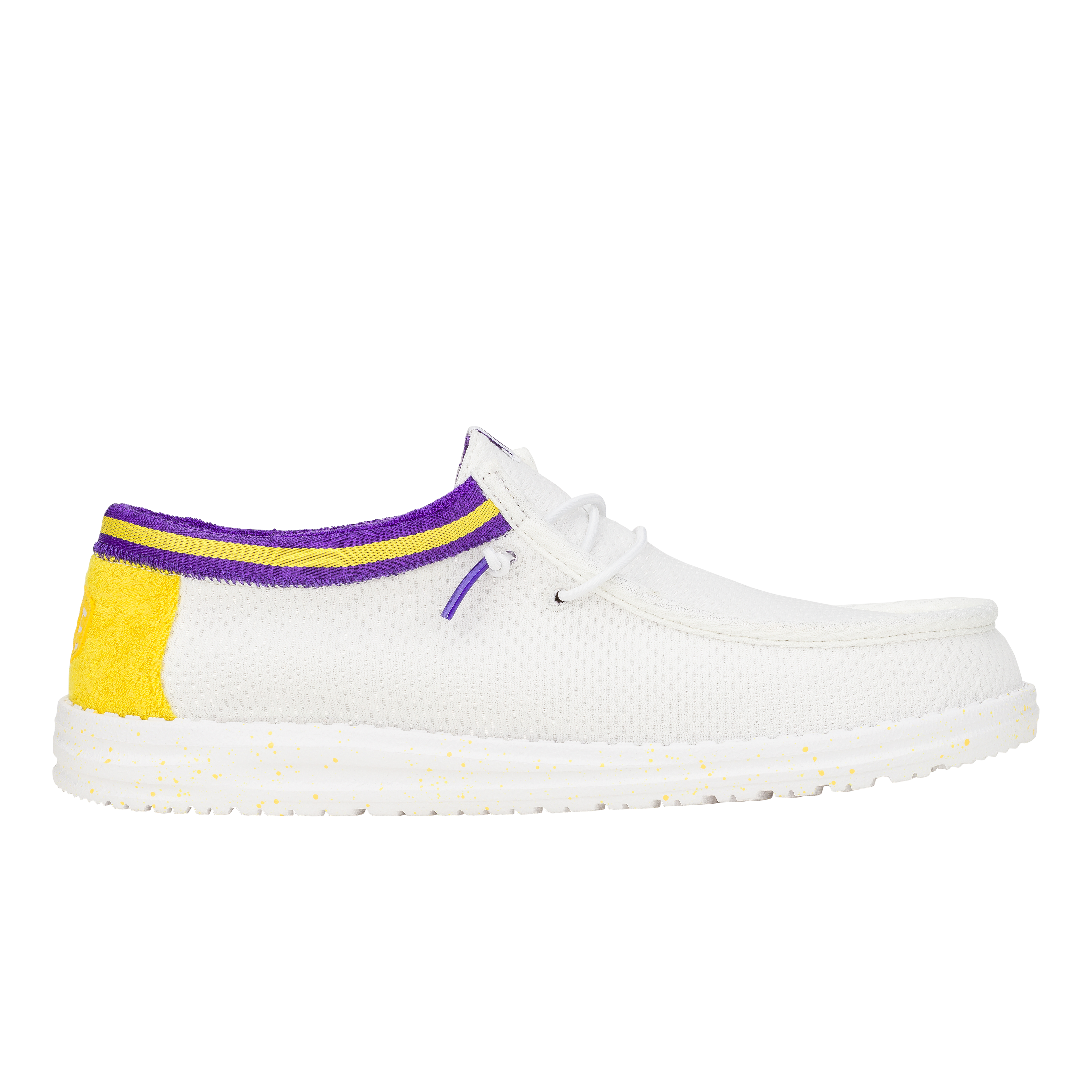 HEYDUDE shoes Wally Varsity Jersey - White Yellow - view 8