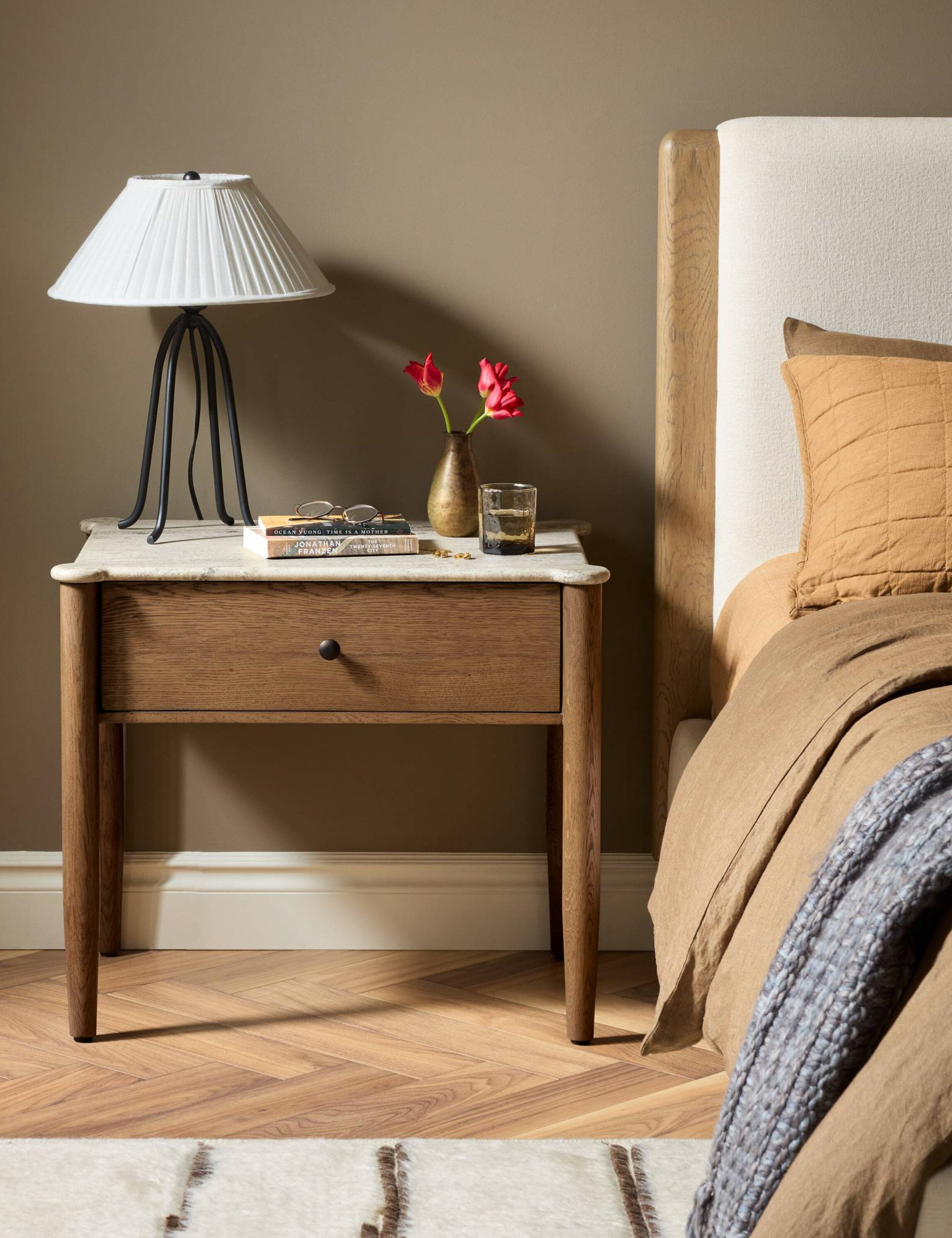 Lulu and Georgia Doone Nightstand – Brown Oak - view 2