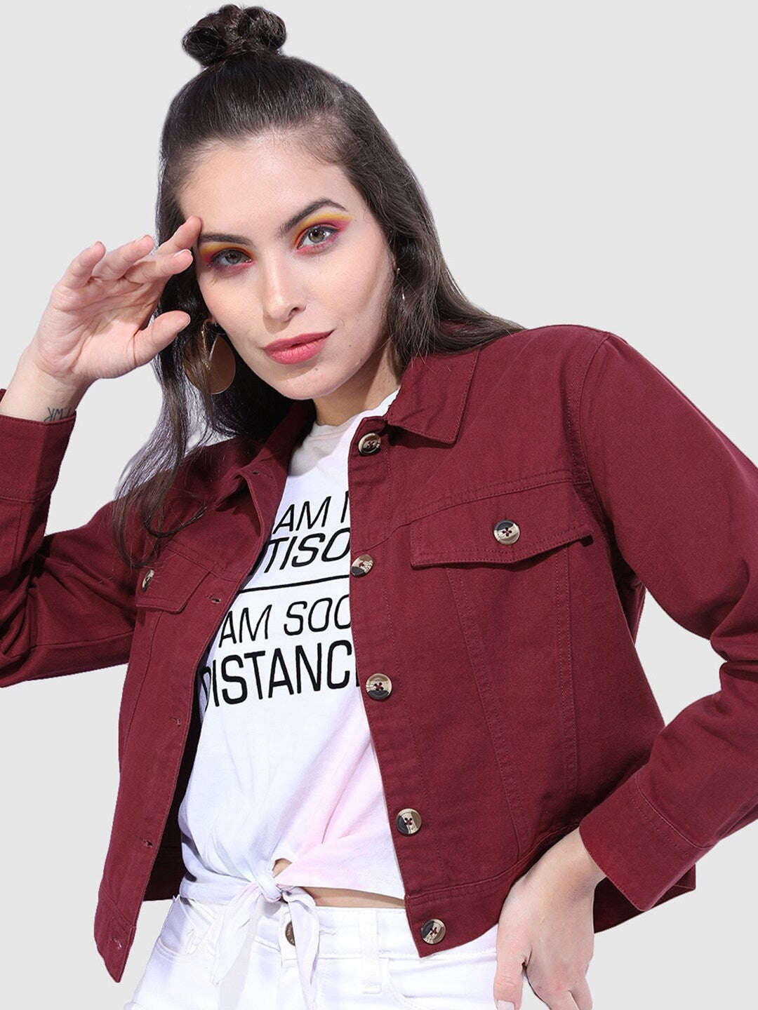 Freehand By The Indian Garage Co Women Trucker Jacket - view 2