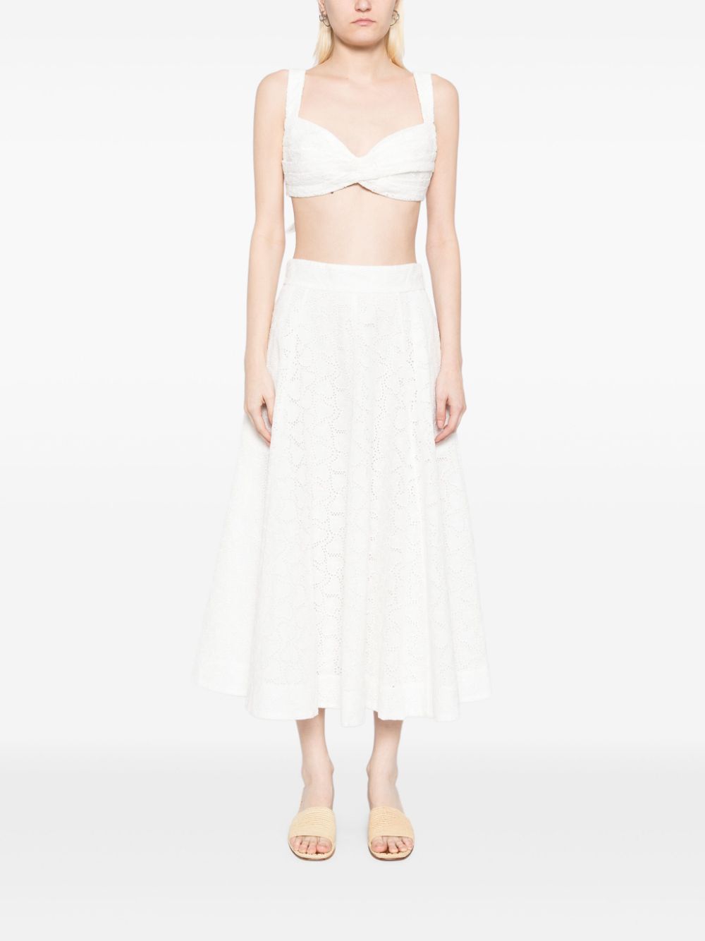 Zimmermann Crush embroidered bralette – LINEN 100% - view 4