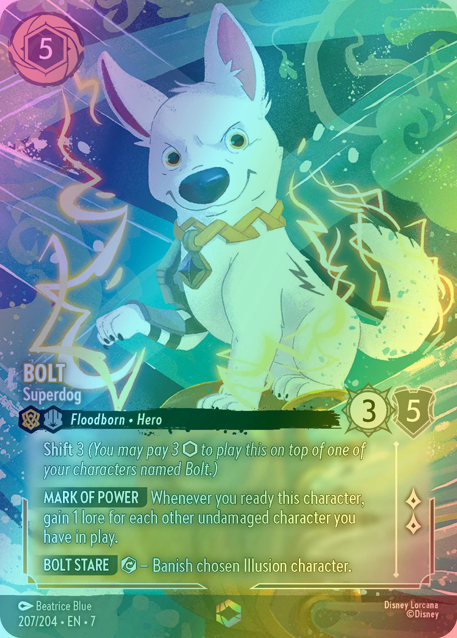 Superdog enchanted – Lorcana Bolt - Superdog (Enchanted) - 207/204 [Archazia's Island] [Holofoil]