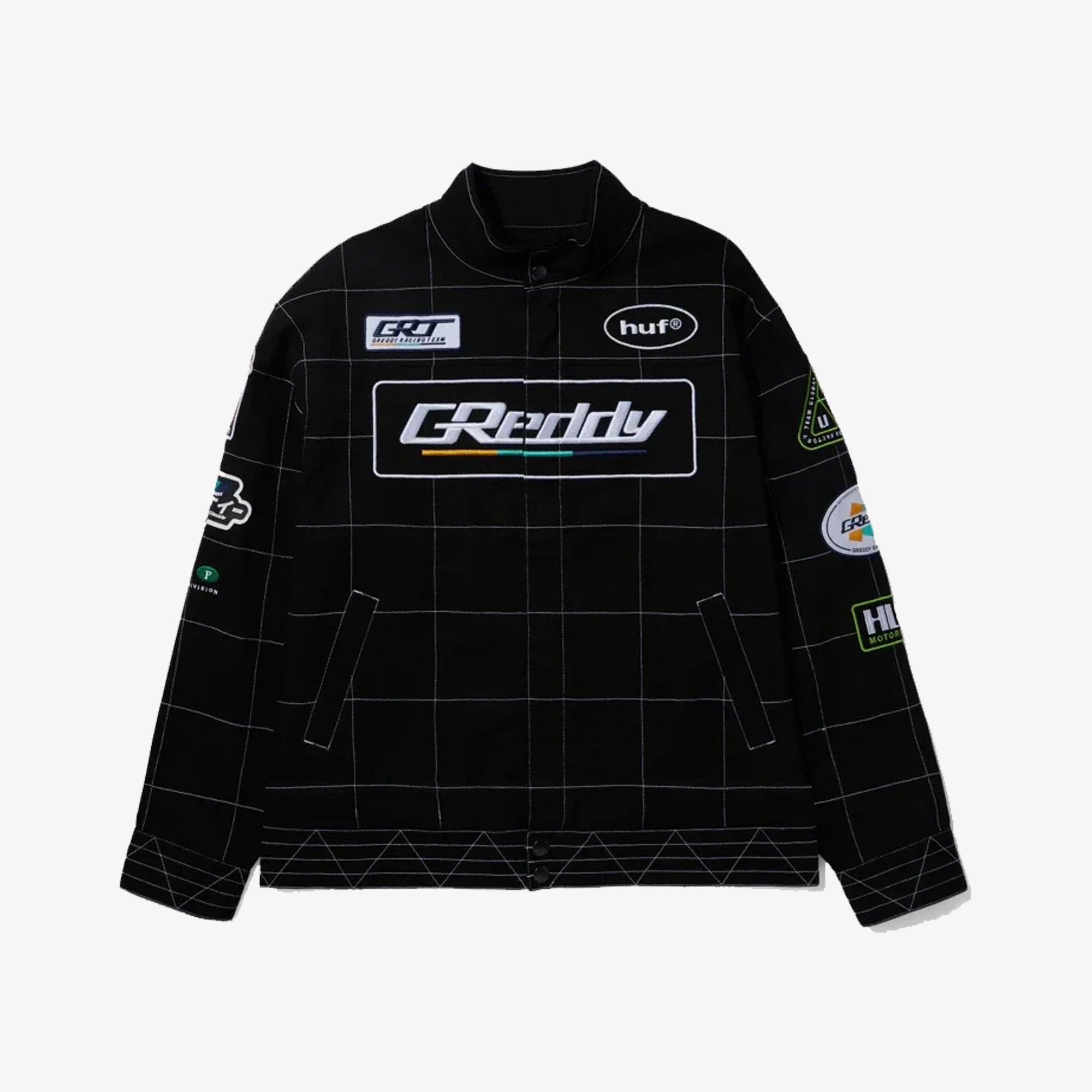 Huf | X Greddy Racing Team Jacket { Black/white - view 2
