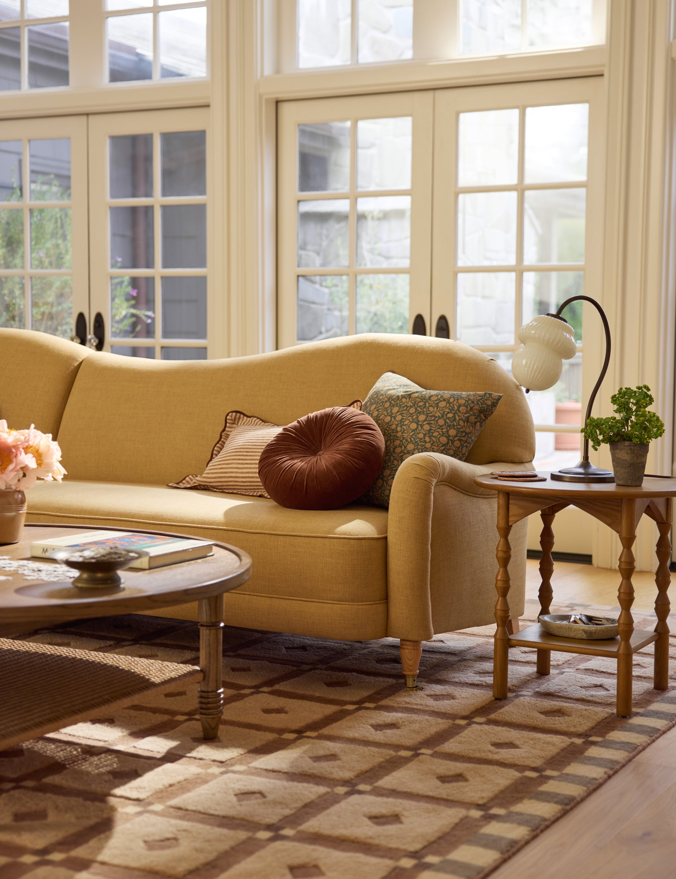 Lulu and Georgia Monroe Velvet Round Pillow - view 17